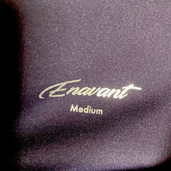 Enavant Sport Bra Top Calypso Blue White Stripe Wide Criss Cross Straps-M - Picture 6 of 7